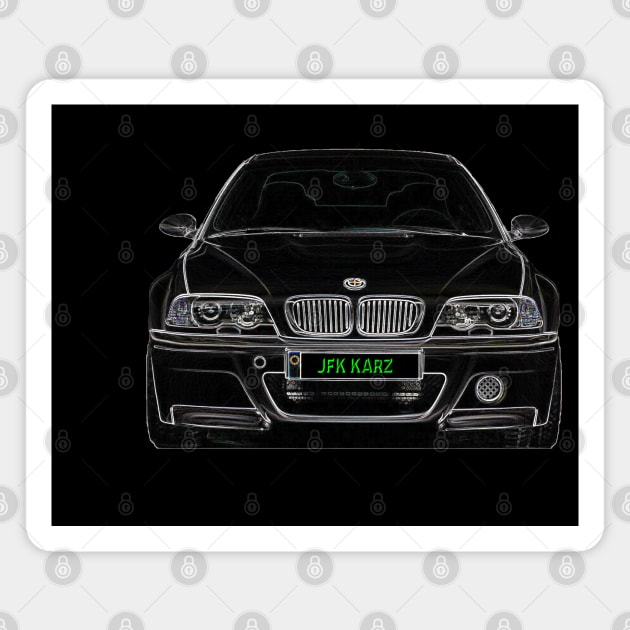 BMW M3 3 Series E46 Club Front End Magnet by JFK KARZ